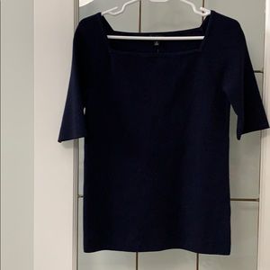 Talbots square neck half sleeve shirt